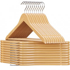 Umerașe din lemn pachet de 10 | culoare naturală č.1