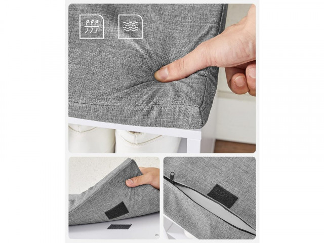 Pantofar tip banca 30 x 105 x 48cm | alb č.3