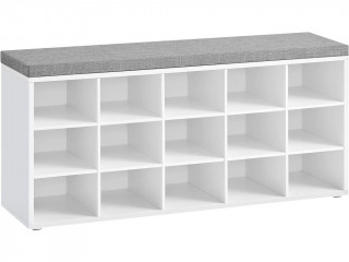 Pantofar tip banca 30 x 105 x 48cm | alb č.1