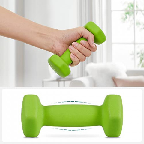 Set gantere hexagonale cu suport | 2 x 1 kg, 2 x 2 kg, 2 x 3 kg č.2