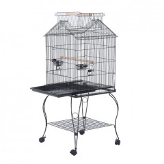 Colivie metalica, cu roti, pentru păsări 51 x 51 x 137 cm č.1