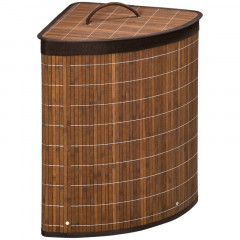 Cos de rufe din bambus cu capac 55 L | maro č.2