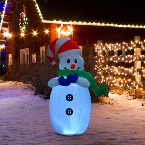 Om de zăpadă gonflabil cu iluminare LED 120 cm č.2
