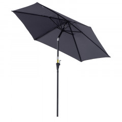 Umbrela de gradina 2,6 x 2,35 m | gri
