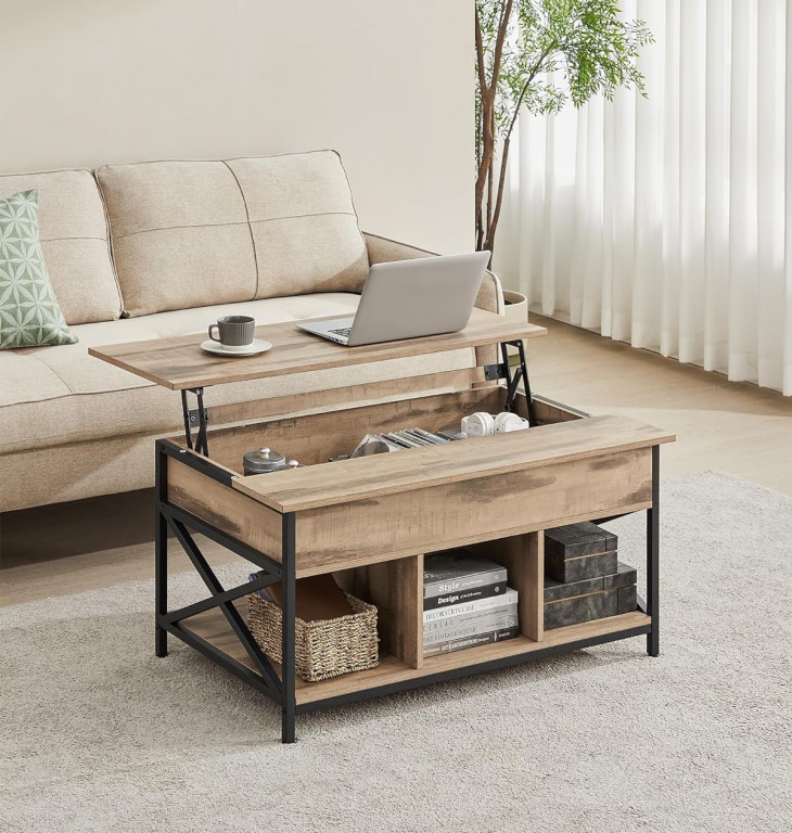 Masuta cu spatiu de depozitare | maro