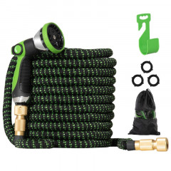 Furtun de gradina extensibil 22,5 m | negru + verde č.1
