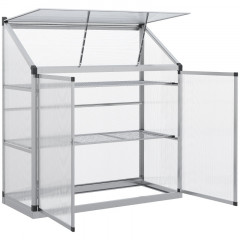 Sera din policarbonat si aluminiu cu baza | 131 x 58 x 139,5 cm č.2