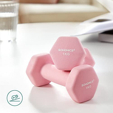 Set de gantere hexagonale | 2 x 1 kg, 2 x 2 kg, 2 x 3 kg č.2