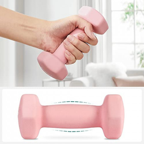 Set de gantere hexagonale | 2 x 1 kg, 2 x 2 kg, 2 x 3 kg č.4