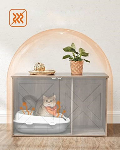 Dulap litiera pentru pisici | bej č.3