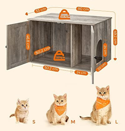 Dulap litiera pentru pisici | bej č.4