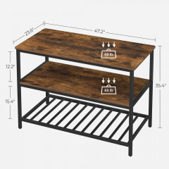 Polita de bucatarie versatila 60 x 120 x 90 cm| maro - negru č.3