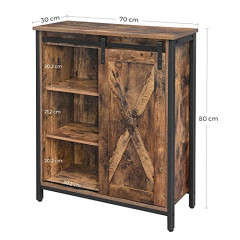 Comoda 70 x 30 x 80 cm | maro rustic č.3