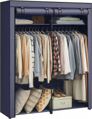 Dulap organizator din material textil 43 x 140 x 174 cm | albastru č.1