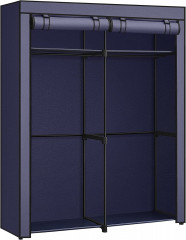 Dulap organizator din material textil 43 x 140 x 174 cm | albastru č.2
