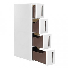 Organizator raft plastic 45 x 17 x 83 cm | alb