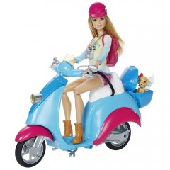 Mattel Barbie păpușă și scuter č.1