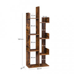 Dulap biblioteca din lemn | 50 x 25 x 140 cm č.2