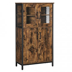 Comoda înalta pentru sufragerie 60 x 30 x 108 cm| maro rustic č.2