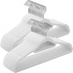 Umerase din plastic si catifea pachet de 50 buc | alb č.1