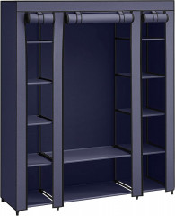Dulap organizator din material textil 150 x 45 x 175 cm | navy č.1