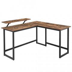 Birou PC computer de colt | 140 x 130 x 76/91,5 cm