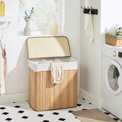 Cos de rufe cu 3 sectiuni 150 l | natural č.1