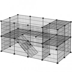 Țarc metalic pentru animale mici | 143 x 73 x 71 cm č.2