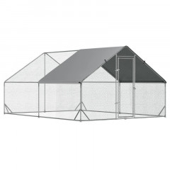 Adăpost exterior pentru păsări cu acoperiș umbrit XXL | 3 x 4 x 2 m č.1