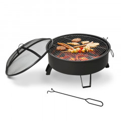 Vatră de foc portabilă 2 în 1 Ø76 x 49,5 cm | negru č.2