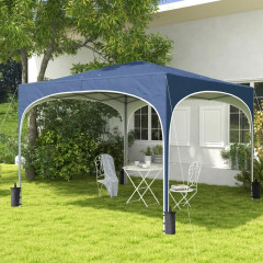 Foișor de grădină pliabil 2,95 x 2,95 x 2,55 m | albastru închis č.1