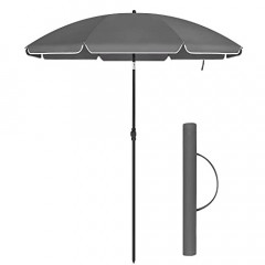 Umbrelă de grădină cu manivelă Ø200 x 220 cm | gri č.3