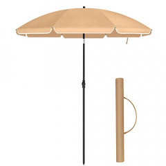 Umbrelă de grădină Ø160 x 180 cm | taupe č.3