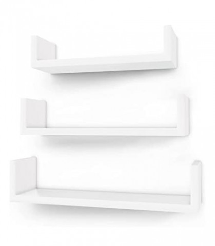 Set de rafturi de perete cu 3 piese | alb č.2
