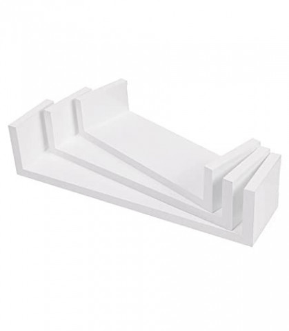 Set de rafturi de perete cu 3 piese | alb č.4