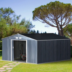 Magazie de grădină cu bază 340 x 386 x 200 cm | antracit č.1