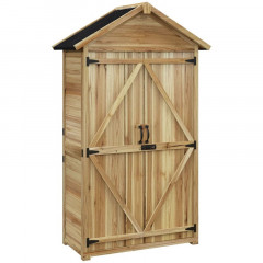Magazie de grădină din lemn pentru unelte 102 cm x 54 cm x 177 cm | natur č.2
