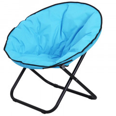 Scaun camping pliabil 80 x 80 x 75 cm | albastru