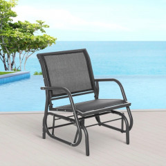 Scaun balansoar de grădină din metal 75 x 66 x 85 cm | negru č.1