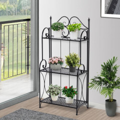 Suport metalic pentru flori 56 x 30 x 114 cm | 3 polițe
