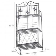 Suport metalic pentru flori 44 x 25 x 96 cm | 3 polițe č.3