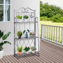 Suport metalic pentru flori 44 x 25 x 96 cm | 3 polițe č.1