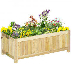 Strat înălțat pentru grădină 70 x 30 x 25 cm | natur č.1