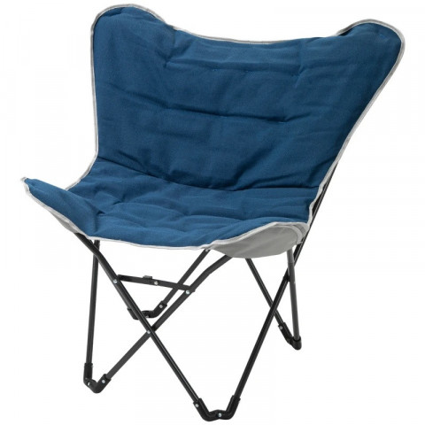 Scaun camping pliabil 88 x 74 x 84 cm | albastru închis č.2