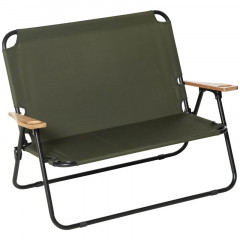 Scaun camping pliabil pentru două persoane 141 x 67 x 80 cm | verde închis č.1