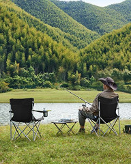 Set de 2 scaune de camping | negre č.3