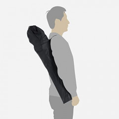 Scaun de camping | 90 x 55 x 102 cm, negru + albastru č.3