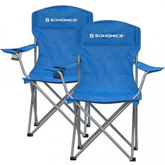 Set de 2 scaune de camping | 54 x 86 x 97 cm, albastre č.1
