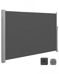 Marchiză laterală Songmics pentru umbrirea terasei | 160 x 350 cm, gri închis č.1