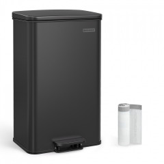 Coș de gunoi de bucătărie cu 15 saci | 40 l, negru č.1